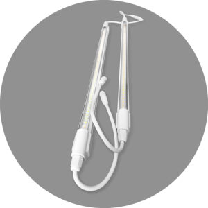 סט 2 נורות UPLUX T5 18W LED   / מתאים לגידול מיקרו גרינז וכל סוגי הירוקים - 9000K