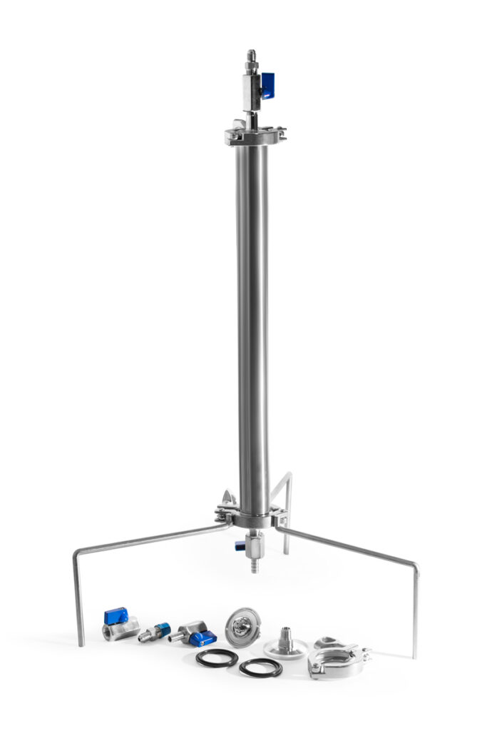 שרוול מתכת למיצוי בגז