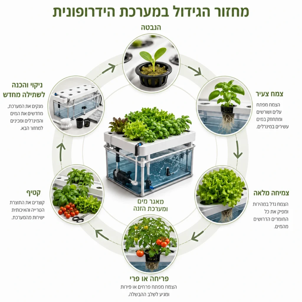 מחזור-הגידול-במערכת-הידרופונית