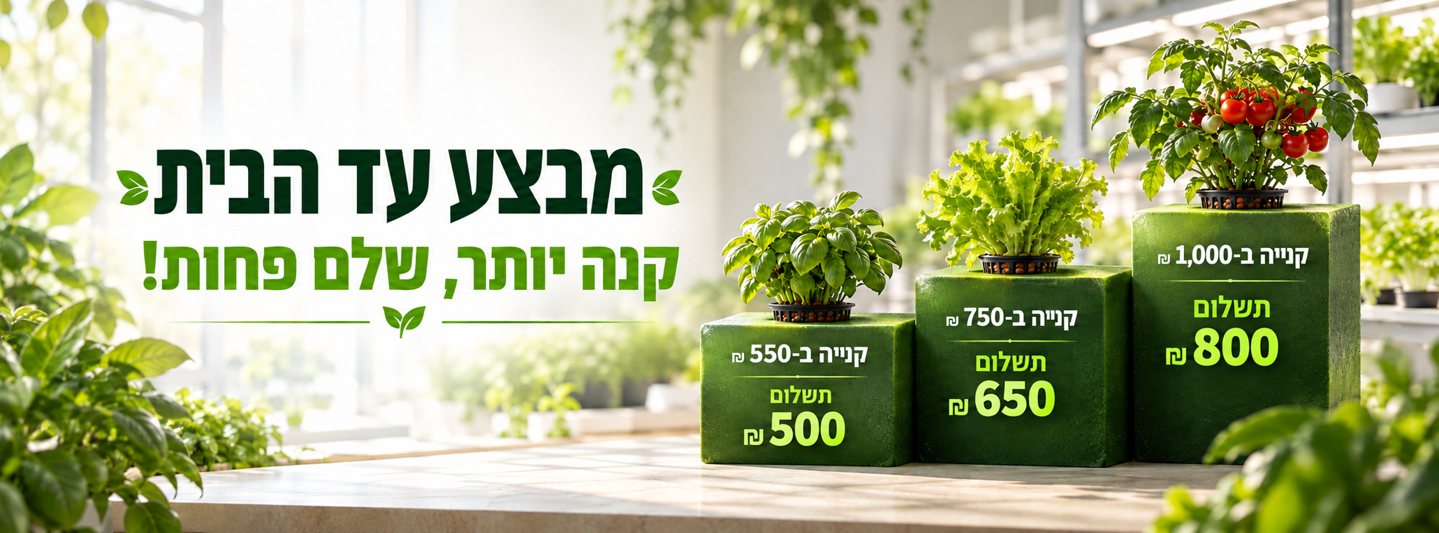 מבצע עד הבית בהידרושופ – קנה יותר, שלם פחות